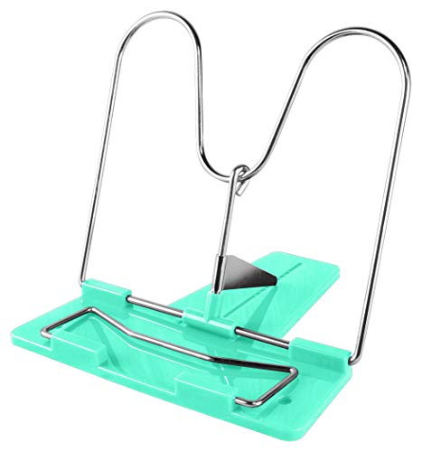 Leseständer / Buchhalter / Buchständer / mit Metallbügel / Farbe: mintgrün