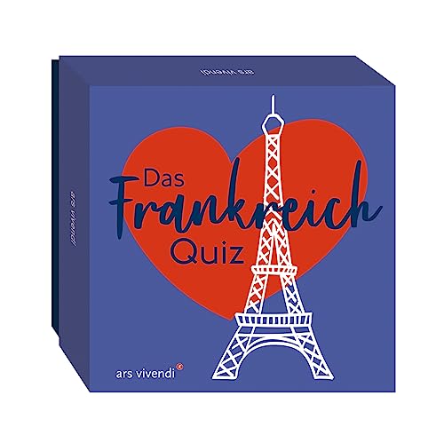 Das Frankreich-Quiz - Box mit 66 Spielkarten und Anleitung