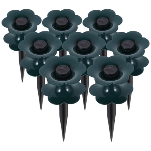 HOMSFOU 8 Stück Gartenschlauch Führungsspieß aus Robustem Kunststoff mit Erdungsnagel für Außenbereich Schlauchhalter für Unebene Flächen Gartenschlauchführung zum Schutz und Präzisen