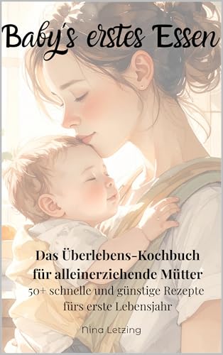 Babys erstes Essen - Das Überlebens-Kochbuch für alleinerziehende Mütter: 50+ schnelle und günstige Rezepte fürs erste Lebensjahr