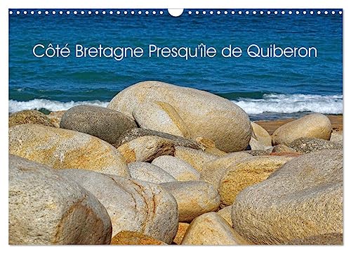 Côté Bretagne Presqu'île de Quiberon (Wandkalender 2025 DIN A3 quer), CALVENDO Monatskalender