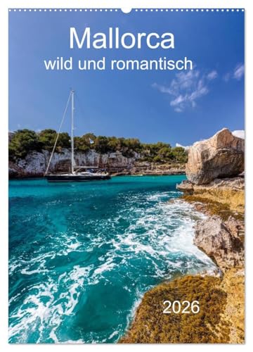 Mallorca - wild und romantisch (Wandkalender 2026 DIN A2 hoch), CALVENDO Monatskalender: Mallorca für Liebhaber mit tollen Bildern einer Auswahl an Buchten (CALVENDO Orte)