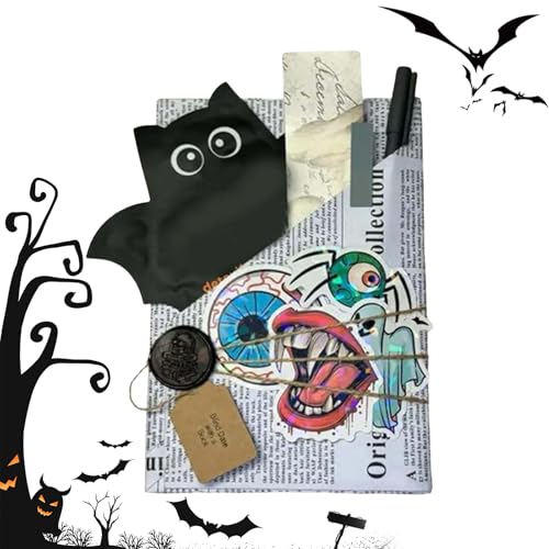 Blindbuch-Datum, Halloween-Buch-Überraschung, Hexenlese-Geschenkpaket, 18 x 10 cm, mysteriöser Roman, Partygeschenkidee, für Lehrer, Bibliotheksveranstaltung, Leserspaß, Klassenzimmer
