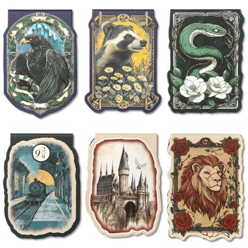 Wukong Zauber Thema Lesezeichen Kinder, 6 Stück Lesezeichen Magnetisch, Bookmark für Einschulung Geschenke, Geburtstagsgeschenke