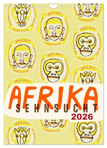 Afrika-Sehnsucht 2026 (Wandkalender 2026 DIN A4 hoch), CALVENDO Monatskalender: Eine Reise durch Afrika in Zeichnungen (CALVENDO Orte)