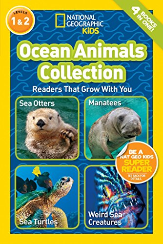 National Geographic Readers: Ocean Animals Collection: Sea Otters / Manatees / Sea Turtles / Weird Sea Creatures