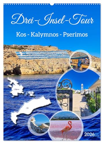 Drei-Insel-Tour (Wandkalender 2026 DIN A2 hoch), CALVENDO Monatskalender