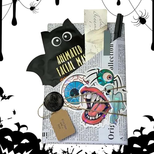 Blind Date - Blind Date Mit Einer Book Box, Mystery Roman In Hexenmotivverpackung Eingewickelt | Einzigartiges Überraschungsgeschenk Für Saisonale Leser, Gothic Decor A