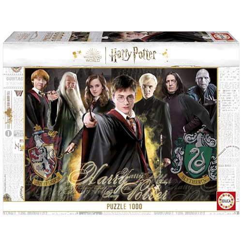 Educa - Puzzle von 1000 Teilen für Erwachsene | Harry Potter. Messen: 68 x 48 cm. Beinhaltet die puzzlekleber FixPuzzle. Seit 14 Jahren (19929)