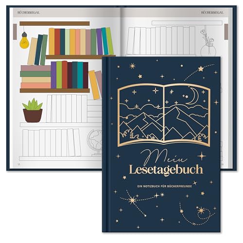 BIROYAL Book Journal 2026 : Reading Journal mit Platz für 52 Bücher – 224 Seiten Lesetagebuch A5 zum Notieren Nachdenken und Freude am Lesen – Bookish stuff, Bücher zubehör, Buch Gadgets, Lese Gadgets