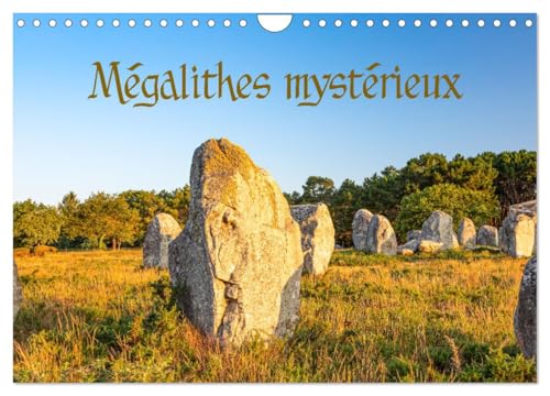 Mégalithes mystérieux (Calendrier mural 2026 DIN A4 horizontal), CALVENDO calendrier mensuel: Une rencontre avec des visages du néolithique