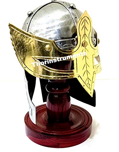 THORINSTRUMENTS (with device) Armour Wikinger-Maske Roman Knight Mini Helm mit Ständer Ofiice Dekor