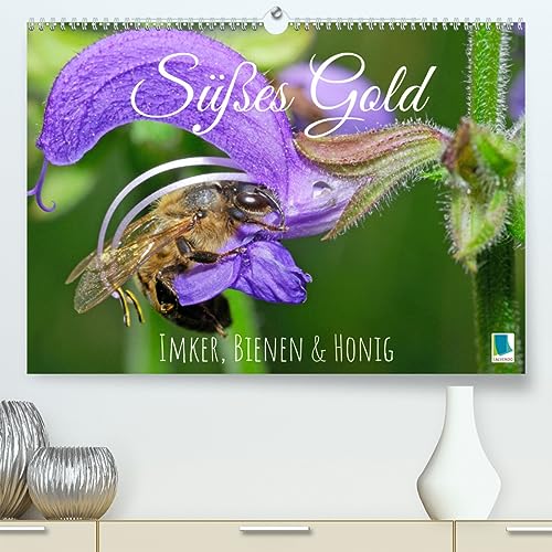 Süßes Gold: Imker, Bienen & Honig (hochwertiger Premium Wandkalender 2024 DIN A2 quer), Kunstdruck in Hochglanz