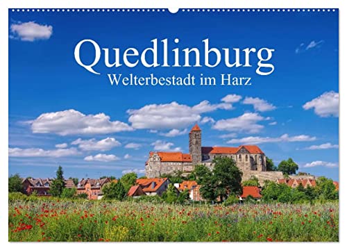 Quedlinburg - Welterbestadt im Harz (Wandkalender 2026 DIN A2 quer), CALVENDO Monatskalender: Historische Fachwerkstadt und mittelalterliche Stiftskirche (CALVENDO Orte)