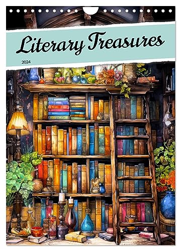 Literary Treasures (Wandkalender 2024 DIN A4 hoch), CALVENDO Monatskalender