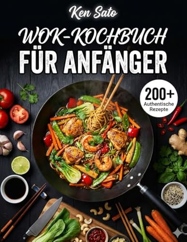 Wok-Kochbuch für Anfänger: 200+ Authentische Asiatische Rezepte mit Einfachen Techniken für Knuspriges Gemüse, Zartes Fleisch und Aromaexplosion wie im Restaurant