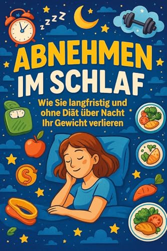 ABNEHMEN IM SCHLAF - Wie Sie langfristig und ohne Diät über Nacht Ihr Gewicht verlieren – Der hormonelle Stoffwechsel-Turbo für maximale Fettverbrennung, Cortisol-Senkung und tiefe Regeneration