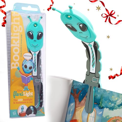 Gifts for Readers & Writers Flexilight Leselampe | 2 in 1 Lesezeichen Buch Licht | LED Clip On Leselampe | Kinder und Erwachsene Buchlampe | Buchzubehör | Geschenk für Leser, Buchliebhaber