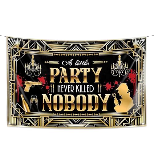 Detektiv Party Banner Detektiv Geburtstagsparty Dekoration Mystery Schild Banner Hintergrund für Mystery Party Geheimagent Thema Geburtstagszubehör