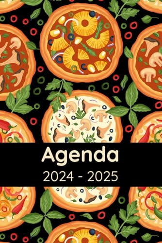 Agenda 2024-2025: Regalo para Amantes de la Pizza, Cocinero, Pizzero, Pizzería, Calendario 24-25 Vista Semanal y Mensual, Planificador