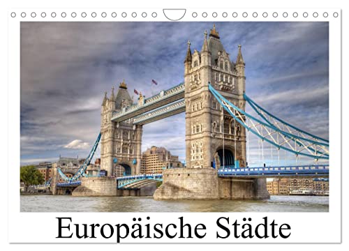 Europäische Städte (Wandkalender 2026 DIN A4 quer), CALVENDO Monatskalender: Städtebilder quer durch Europa (CALVENDO Orte)