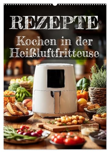 REZEPTE - Kochen in der Heißluftfritteuse (Wandkalender 2026 DIN A2 hoch), CALVENDO Monatskalender: Kalender mit Heißluftfritteuse-Rezepten: Schnell ... ein kleines Kochbuch. (CALVENDO Lifestyle)