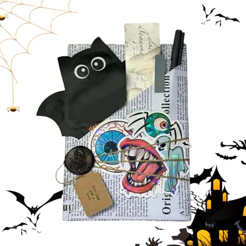 Blind Book Date, Halloween Hexe Mystery Book, Leser-Geschenk, Überraschung, literarisches Partygeschenk, robuster, lustiger Roman für Bibliothek, Lesen, Lehrer, Wertschätzung, Strumpffüller, 18 x 10