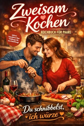 Zweisam Kochen - Kochbuch für Paare und Verliebte: Kochen für für Zwei: gemeinsam, romantisch und verliebt | Perfektes Geschenk für Paare, Couples, ... & Liebe & Datenight – Romantische Edition