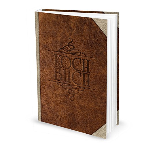 Logbuch-Verlag XXL Rezeptbuch groß eigenes Kochbuch Geschenk Leder-Look mit Inhaltsverzeichnis für alle Anlässe