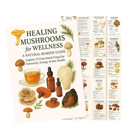Generisch Pilzführer - Wildpflanzen Küchenhandbuch | Umfassender Ernährungsplan Und Nährwert Ratgeber Für Frauen Anfänger Hausküche Wellness Kochen