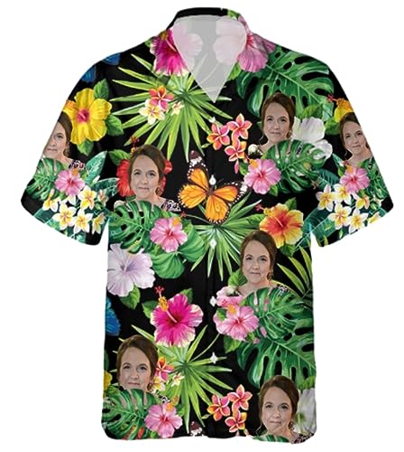 Hawaii Shirt Männer Kurzarm Regular Fit Casual Floral Herren Shirt Sommer Strand Surf Für Urlaub Knopfleiste Causal Shirt Herren Modern GB-15 M
