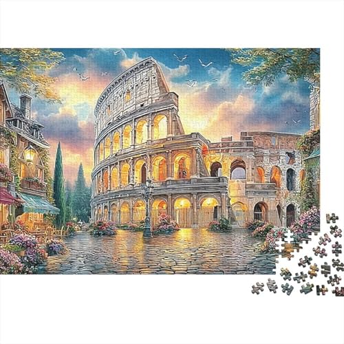 Colosseum Sunset Einzigartiges 1000 Teile Puzzle für Erwachsene Roman Colosseum farbenfroh, Puzzeln, herausfordernd & Denksport Erwachsenenpuzzles recycelter Karton Puzzlespiel für die