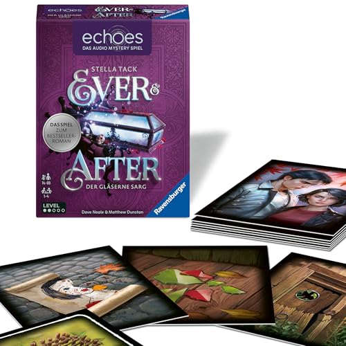 Ravensburger 24850 Echoes Ever & After - Audio Mystery Spiel ab 14 Jahren zum Spiegel Roman von Stella Tack, mit exklusivem Stickerbogen, Erlebnis-Spiel, knisternde Märchen Fantasy