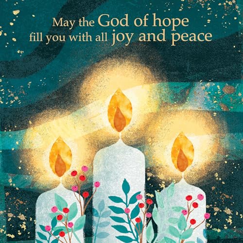 Christliche Weihnachtskarten mit Umschlag Set 10 Stück - All Joy, 10er Set Weihnachts Klappkarten, Weihnachtskarten mit Umschlägen auf Englisch, Christian Christmas Cards von Just Cards