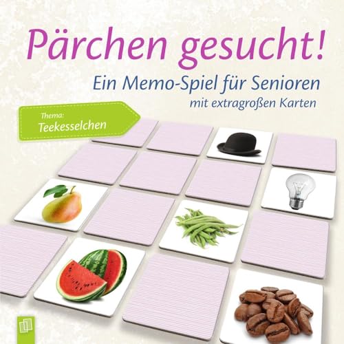 Verlag an der Ruhr GmbH Pärchen gesucht - Thema Teekesselchen: EIN Memo-Spiel für Senioren mit extragroßen Karten