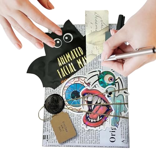 Halloween Bücherblind Date - Grusel & Krimi Überraschungsbuch | Geschenkideen Für Leseliebhaber, Frauen, Erwachsene & Jugendliche - Dekoration & Accessoires Zum Halloween Fest