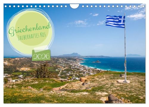 Griechenland - Zauberhaftes Kos (Wandkalender 2026 DIN A4 quer), CALVENDO Monatskalender