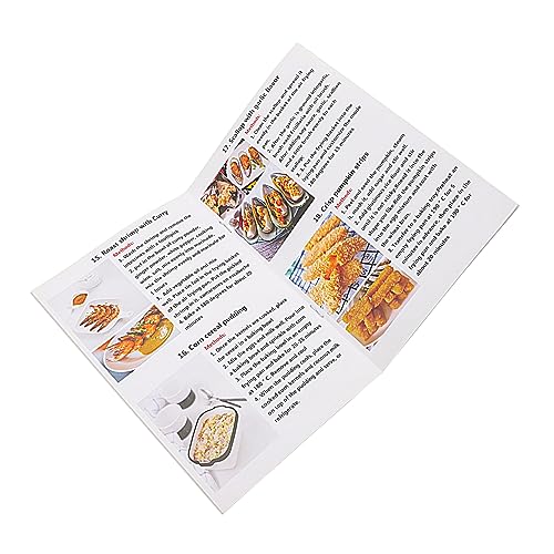 LIFKOME Rezepte für Heißluftfritteusen Rezept Englisches fryer kochbuch englisches rezept Airfryer leichtes Rezept Kochbuch für Heißluftfritteuse Papier Lebensmittel Kochzubehör