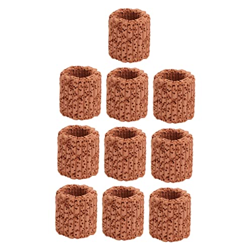 GRIRIW 10st Wasserfester Ring Futterspender Lieferungen Filter Für Aquarien Aquarium Fischglas Medienring Zubehör Für Terrarien Düse Für Fischtanks Kanister Aquarienfilter Pumpe Keramik