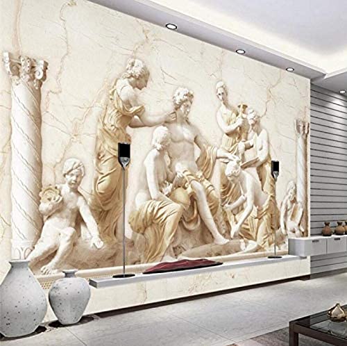 Foto Wallpaper Roman Relief Europa Klassische Kunst Wandbilder Hintergrund Große Wandbilder 3D Wand Vinyl Bode Wanddekoration fototapete 3d Tapete effekt Vlies wandbild Schlafzimmer-300cm×210cm