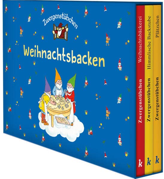 Zwergenstübchen-Schuber - Weihnachtsbacken: 3 Backbücher in einer Sammelbox: Himmlische Backstube, Weihnachtsbäckerei, Plätzchen (Zwergenstübchen - ... und Kochbücher für Kinder, Eltern, Familien)