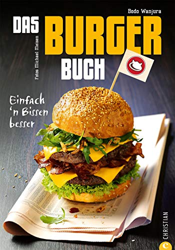 Burger Kochbuch mit Pepp! Unsere Burger sind: Einfach 'n Bissen besser! Einmal um die Welt bieten wir neben den klassischen Hamburger Rezepten auch vegetarische und vegane Burger.