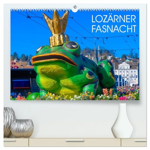 Lozärner Fasnacht (hochwertiger Premium Wandkalender 2026 DIN A2 quer), Kunstdruck in Hochglanz