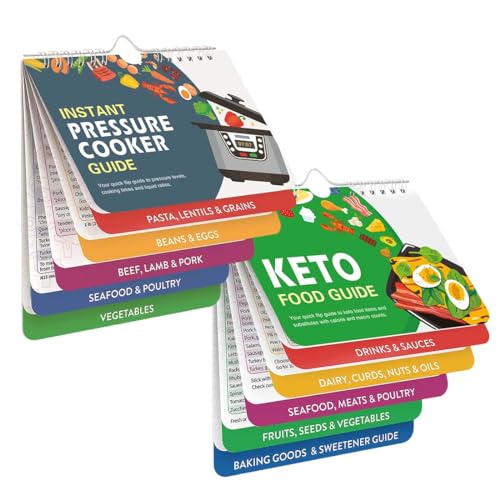 Kochtopf/Keto-Lebensmittel-Kochbuch, magnetisch, 2 Magnete, Kochanleitung, Kochbücher, Sofortdruck, Kochtopf/Keto-Essen-Zubehör, Ofen, Kochtopf, Temperaturzeitdiagramm