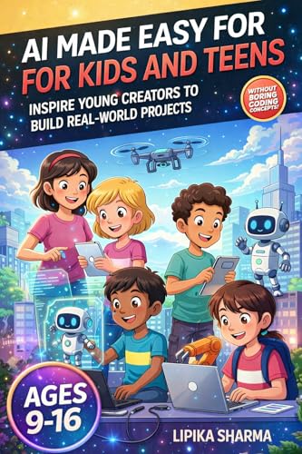 AI made Easy for kids & teens: Inspire Young Creators to Build Real - World Projects (English Edition)