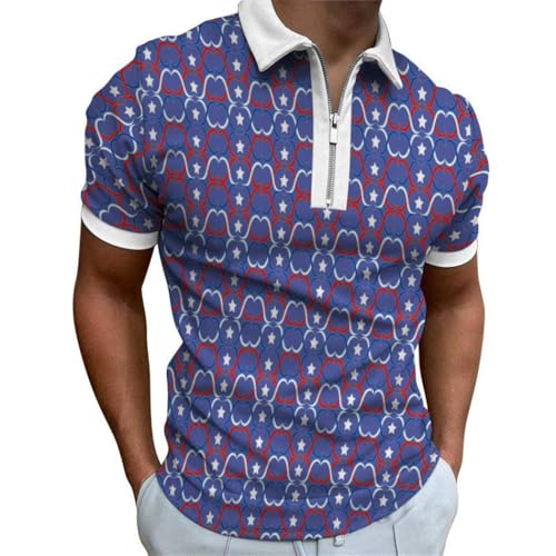 Poloshirt Herren Temperament Vintage Persönlichkeit Trend Streetwear Leichte Mode Casual Kurzarm Einzigartig Muster 3D Digitales Drucken T-Shirt AA-05 5XL