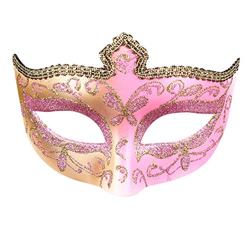 aaSccex Masquerade Party Dienstag Musik MaskMe Vintage Karo Herren Horror Latex, Rosa, Einheitsgröße