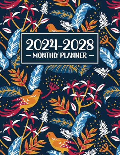 2024-2028 Monthly Planner: 5 year Monthly Calendar Schedule Organizer with Federal Holidays, From January 2024- December 2028, 60 Months 8.5x11