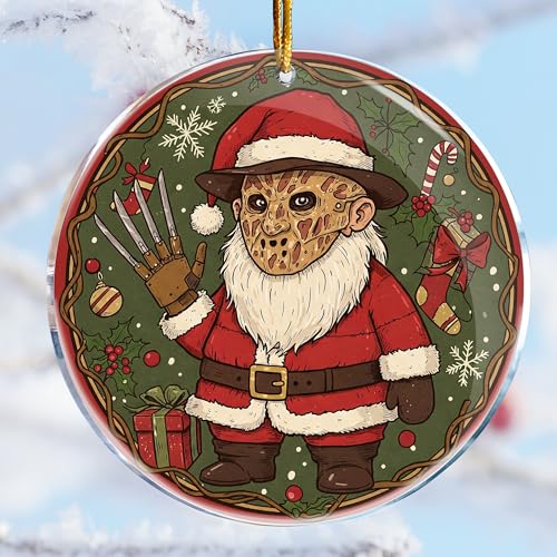 Weihnachtsschmuck – Weihnachtsschmuck – Gag Geschenke – böse freche Geschenke – weißer Elefant – Strumpffüller (Gnom Horror Thriller 1)