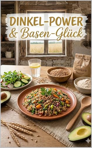Dinkel-Power & Basen-Glück : Wissen, Tipps und Rezepte für ein Leben in Balance. Basisch essen, gesund leben. Dein Ratgeber-Kochbuch für den Alltag.